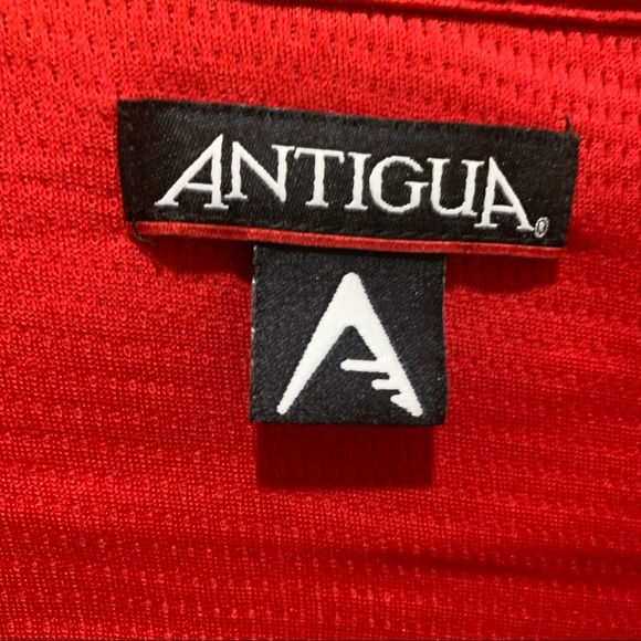 ⚾️HP⚾️MLB ANTIGUA PHILLIES WORLDSERIES 2008 POLO GOLF RED 2X VTG BASEBALL STICH - Picture 8 of 13